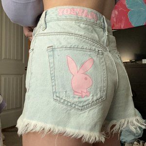 Pacsun PlayBoy Jean Shorts